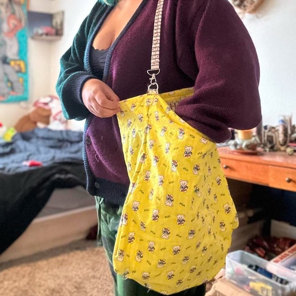 Handmade Teddy Bear Tote - New! - Picture 2 of 6